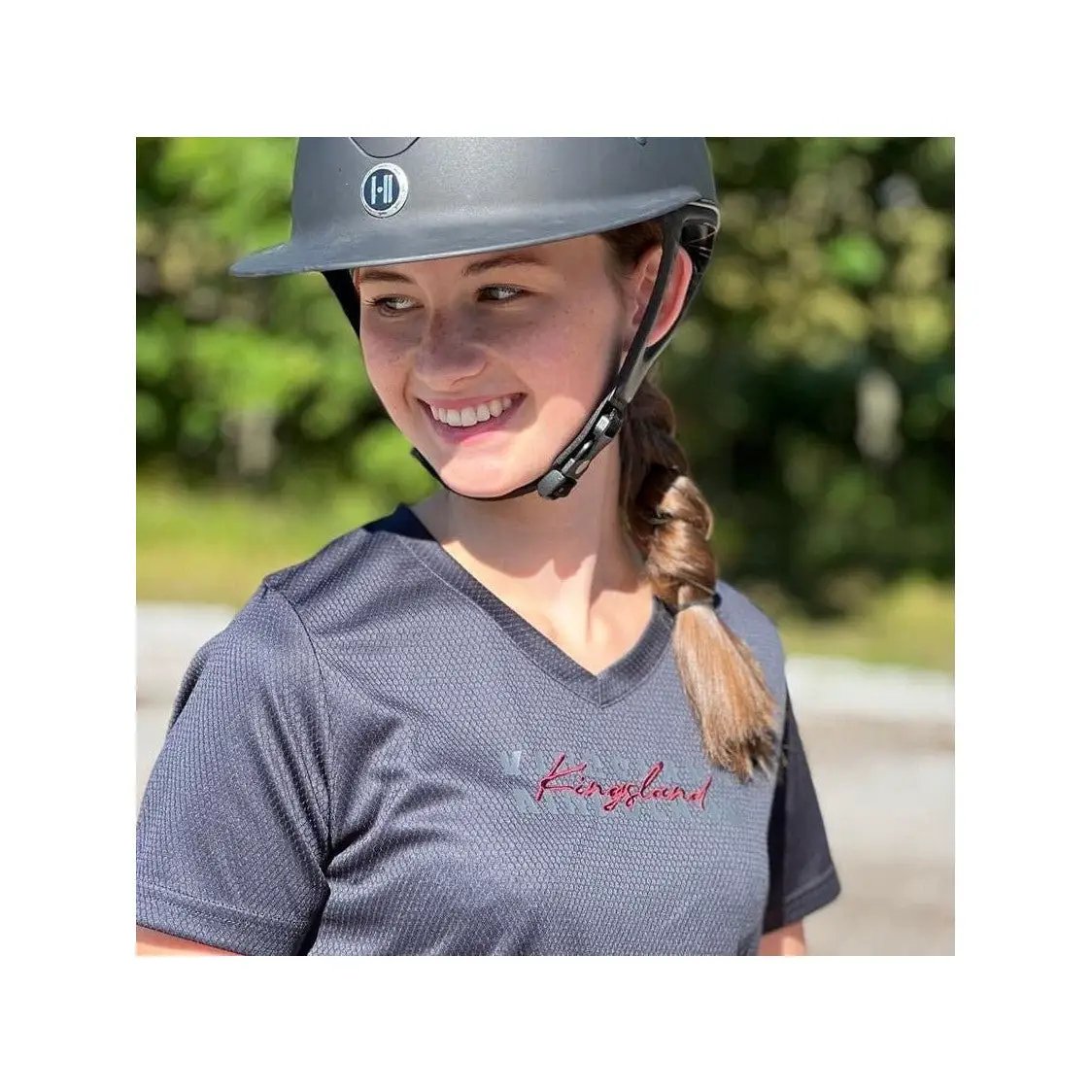 Kingsland KLolivia T-Shirt für Damen, FS2022, Burgundy - IQ Horse