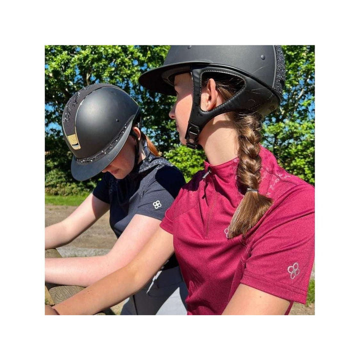 Kingsland KLova recyceltes Trainingsshirt 1/2 Zipper Damen, FS2022, Navy - IQ Horse