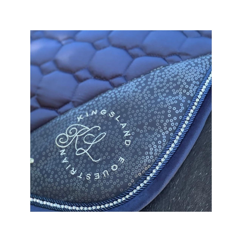 Kingsland KLodessa Satin- & Samtschabracke, Dressur, navy - IQ Horse