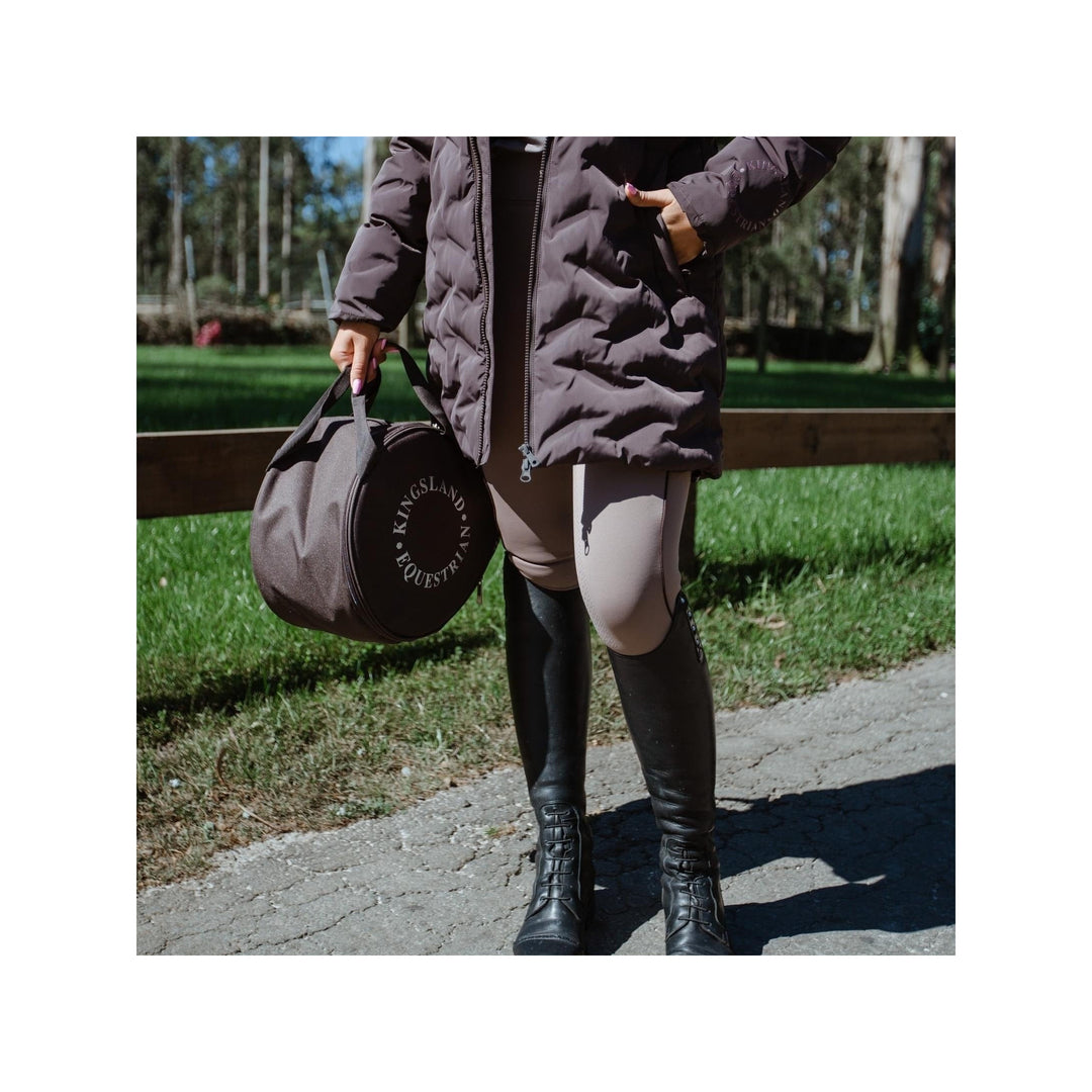 Kingsland Damen Reit-Mantel KLsidra, wasserdicht, isoliert, brown black coffee - IQ Horse