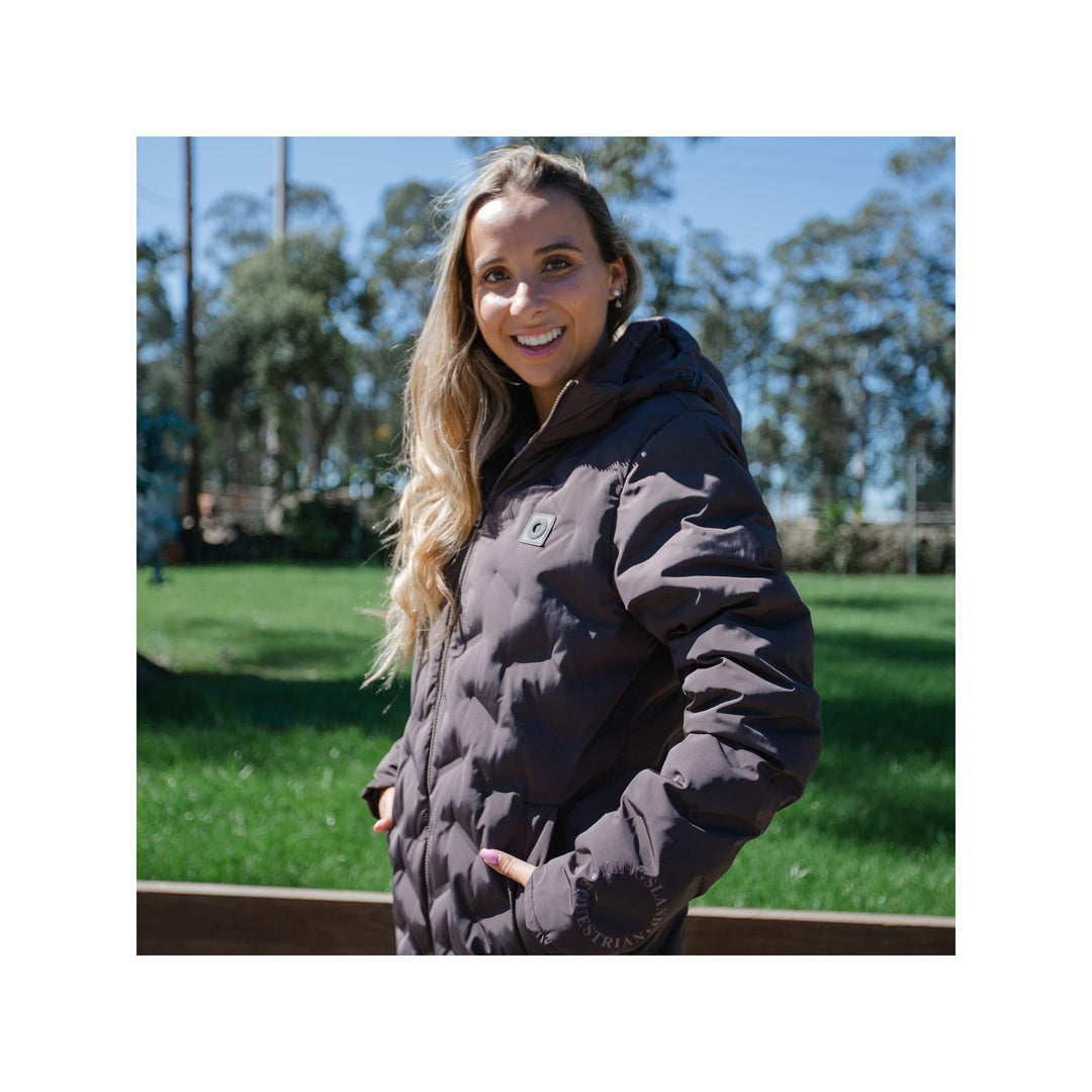 Kingsland Damen Reit-Mantel KLsidra, wasserdicht, isoliert, brown black coffee - IQ Horse