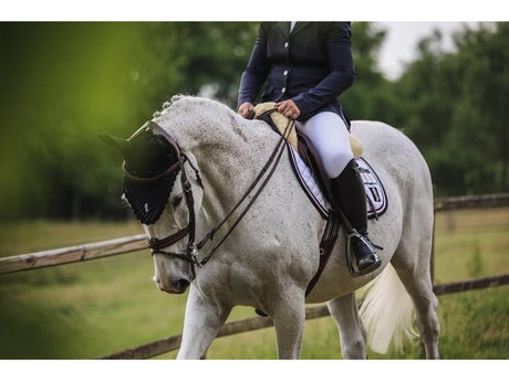 Kingsland Fliegenmütze Classic mit Aufnäher navy - IQ Horse