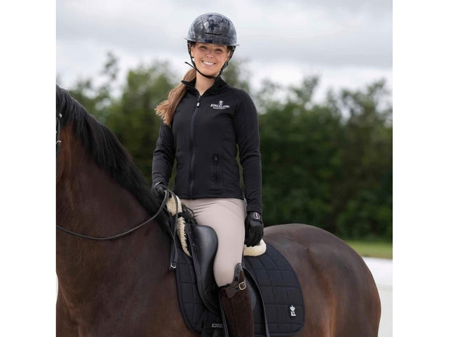 Kingsland Klassische Fleecejacke für Damen navy - IQ Horse