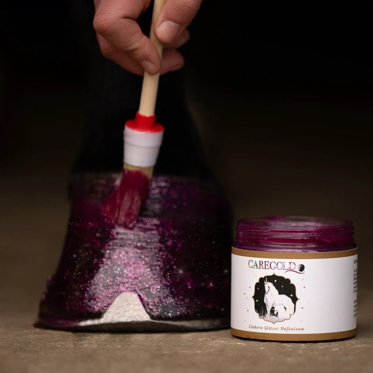 Golden Champ Glitzerhufbalsam Pink 250 ml - IQ Horse