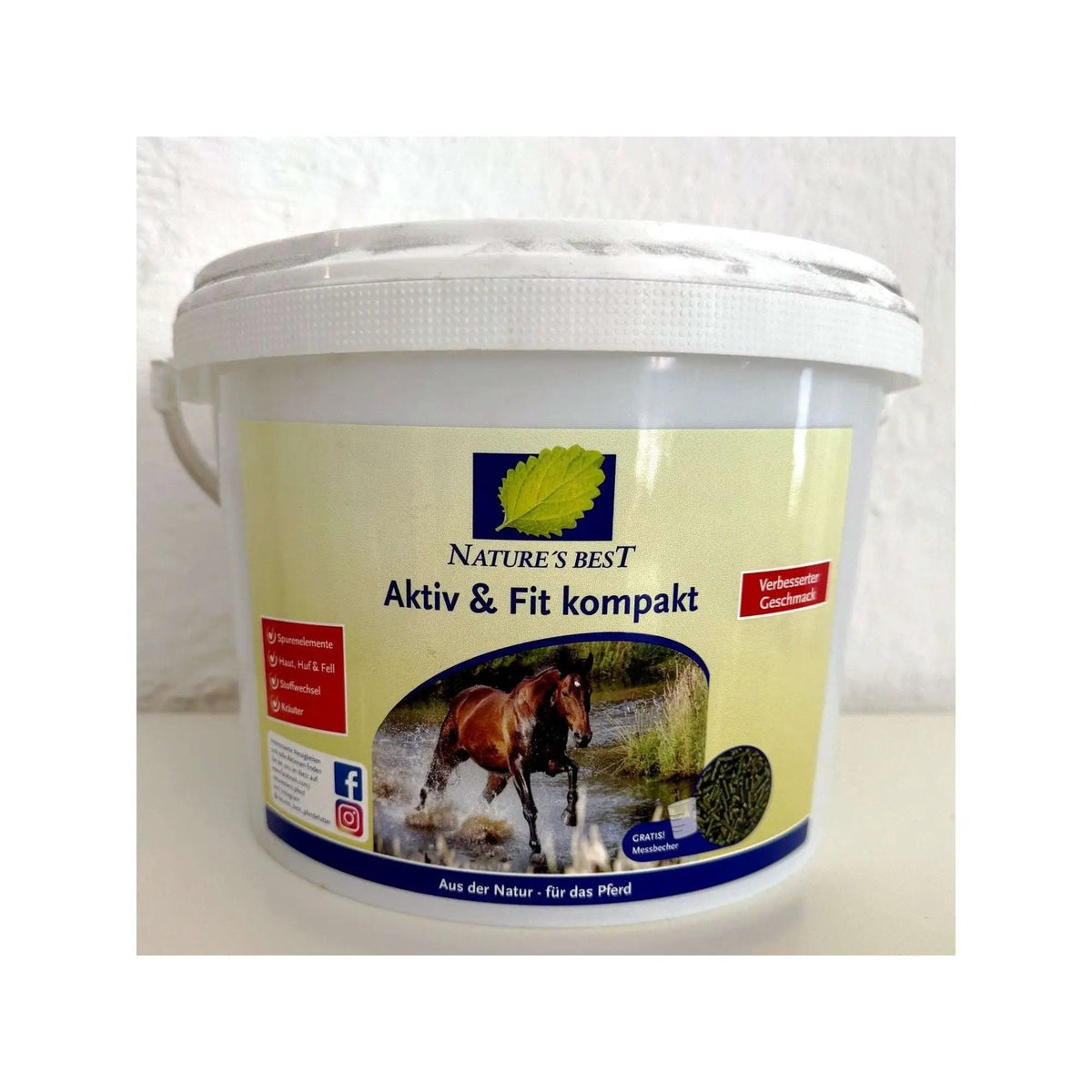 Nature's Best Aktiv & Fit kompakt pell 3kg - IQ Horse