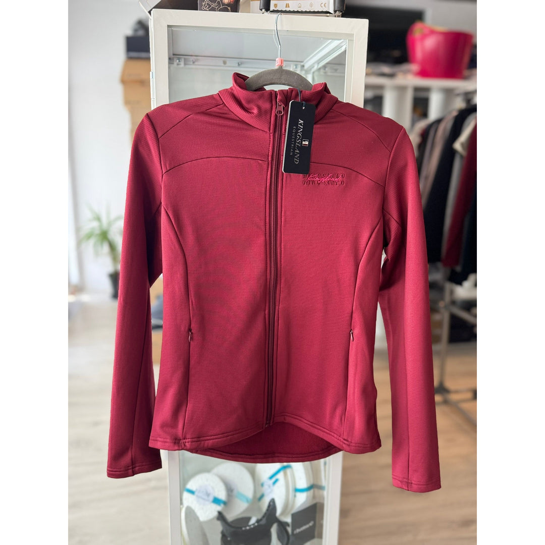 Kingsland KLolyvia Damen Fleecejacke, burgundy - IQ Horse