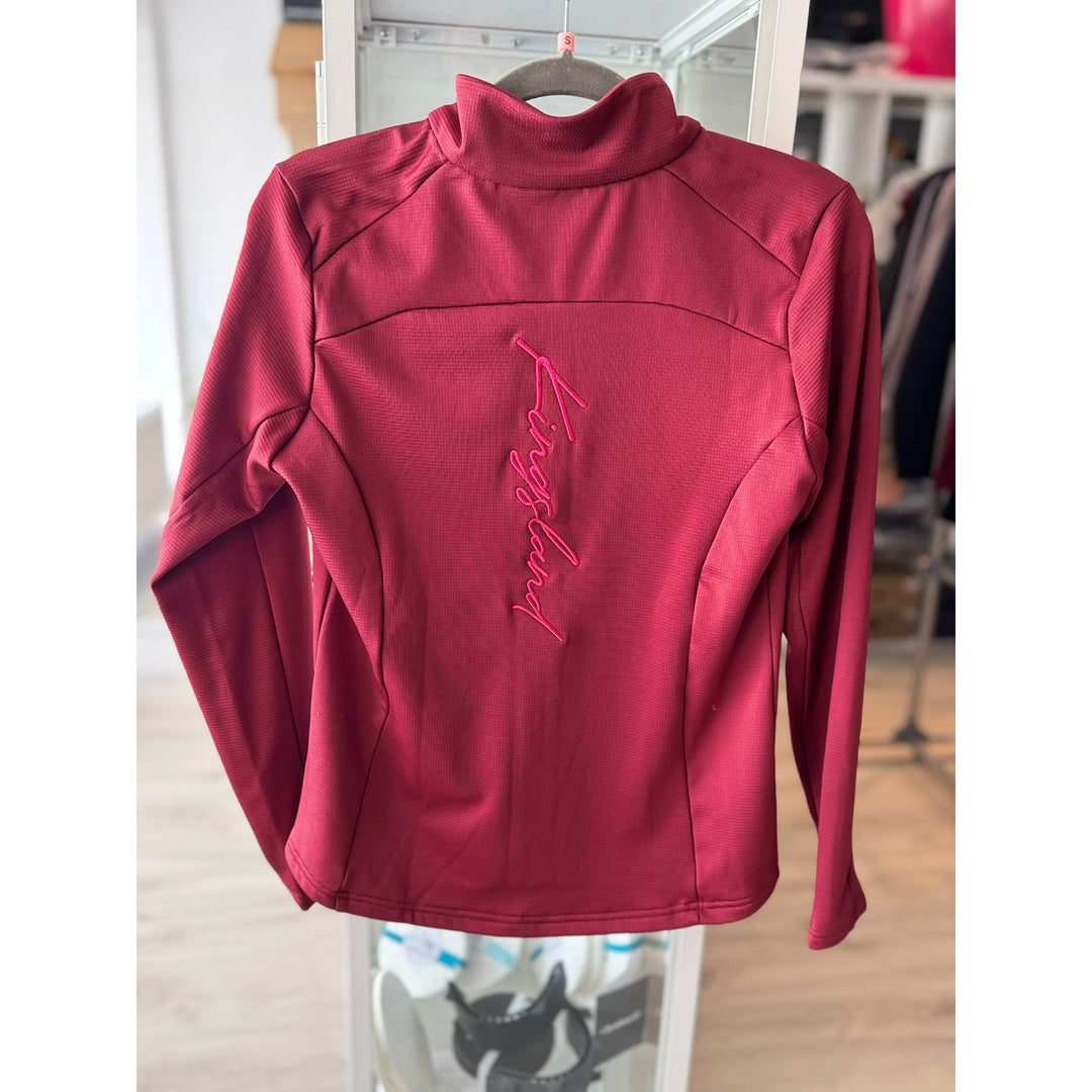Kingsland KLolyvia Damen Fleecejacke, burgundy - IQ Horse
