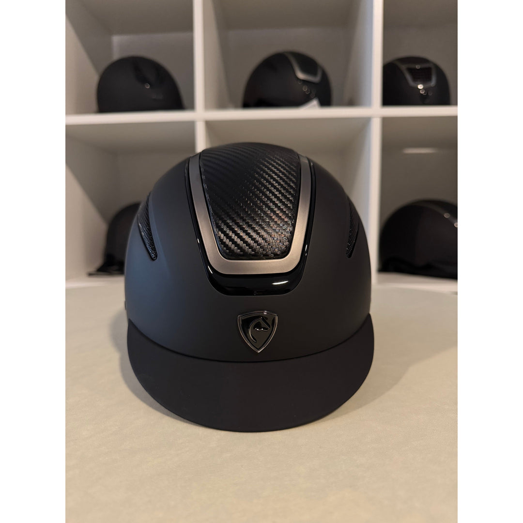 Mattierter Carbon-Top-Reithelm EQUITHÈME – Agris