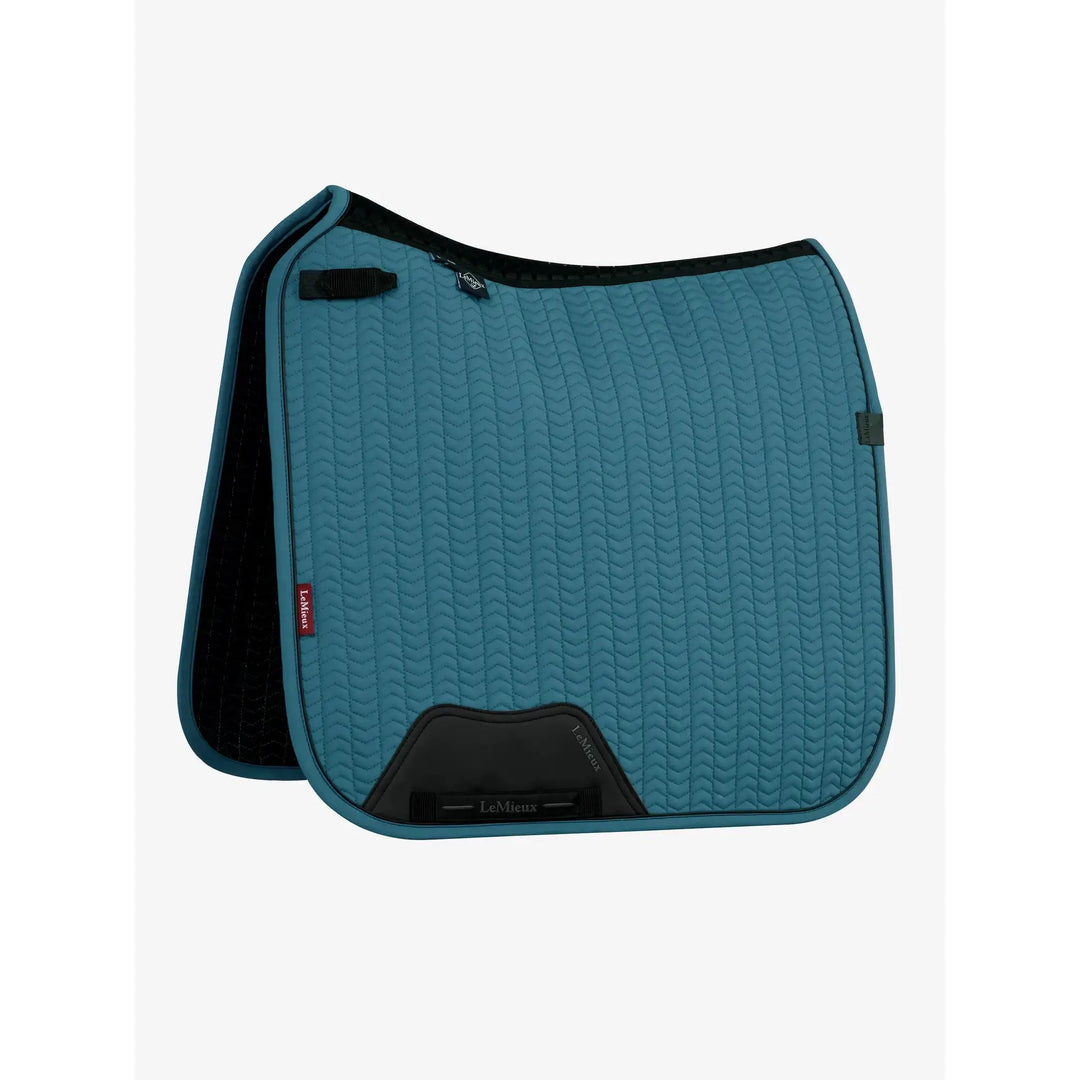 LeMieux Essence dressage saddle pad teal with black trim