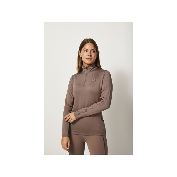 Kingsland KLsidney Trainingsshirt für Damen, brown iron - IQ Horse