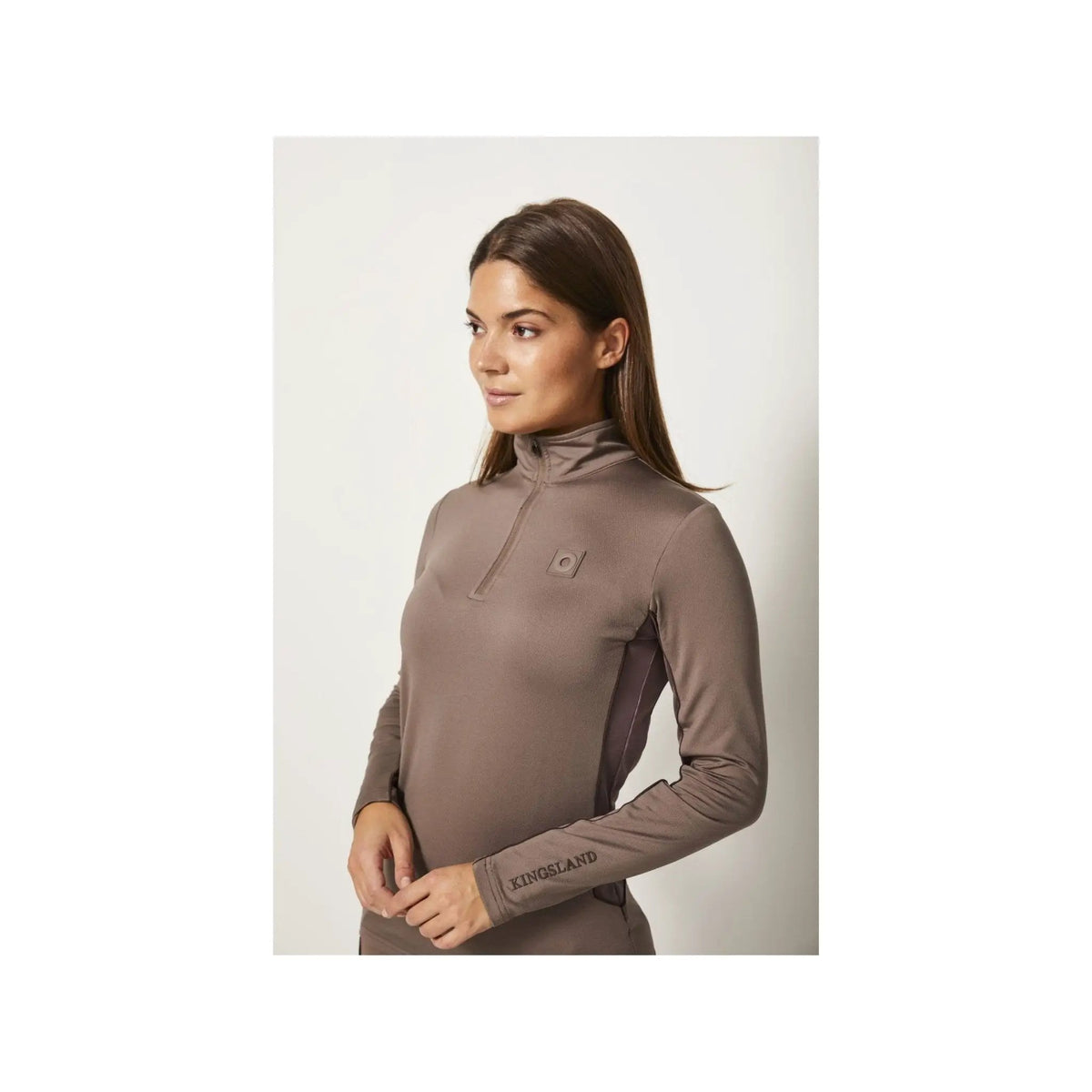 Kingsland KLsidney Trainingsshirt für Damen, brown iron - IQ Horse