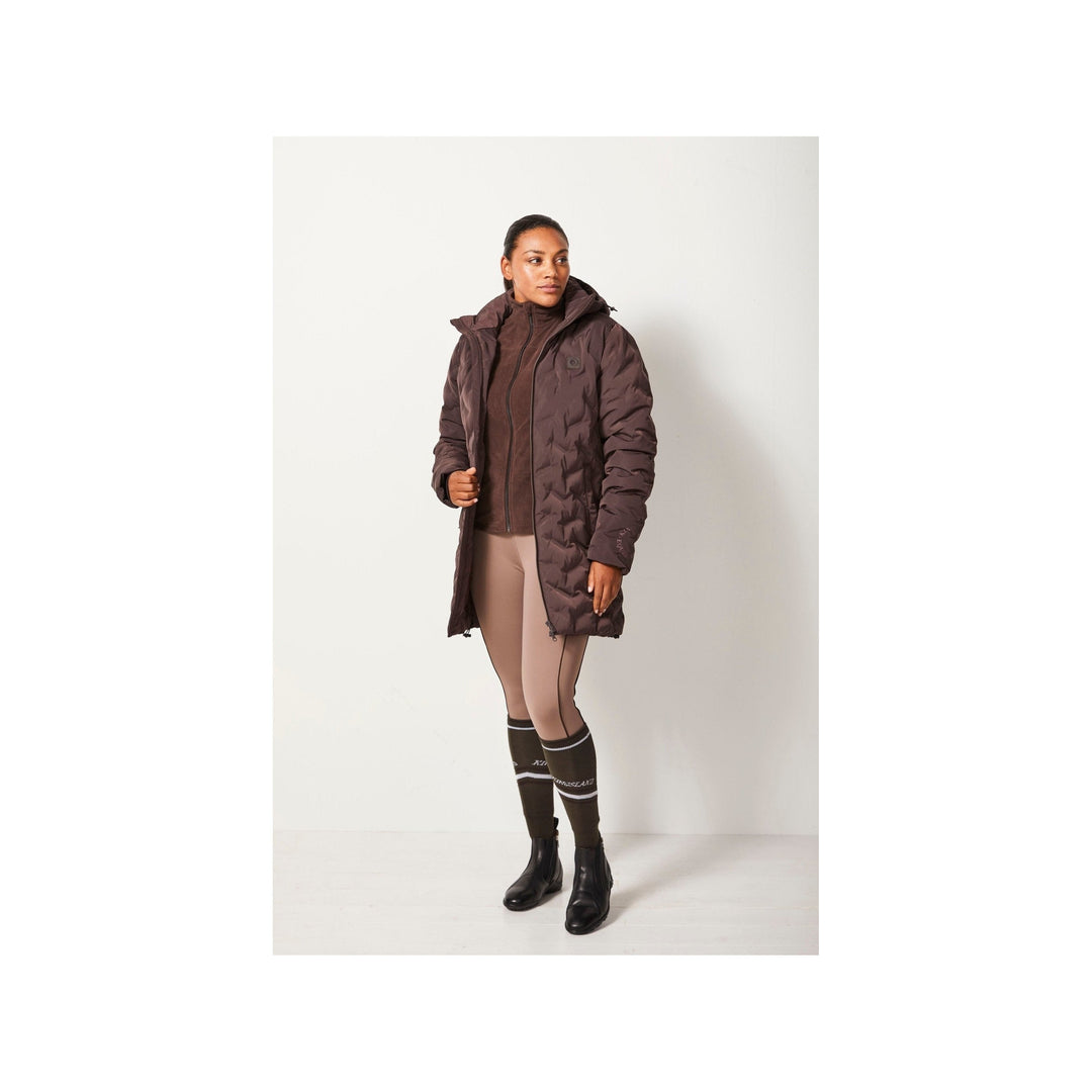 Kingsland Damen Reit-Mantel KLsidra, wasserdicht, isoliert, brown black coffee - IQ Horse
