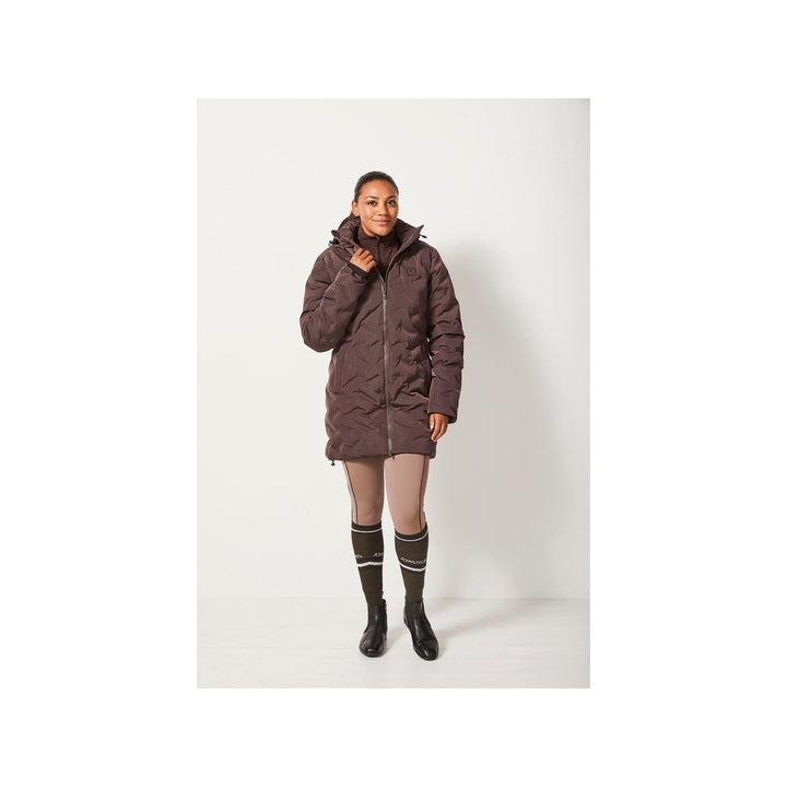 Kingsland Damen Reit-Mantel KLsidra, wasserdicht, isoliert, brown black coffee - IQ Horse