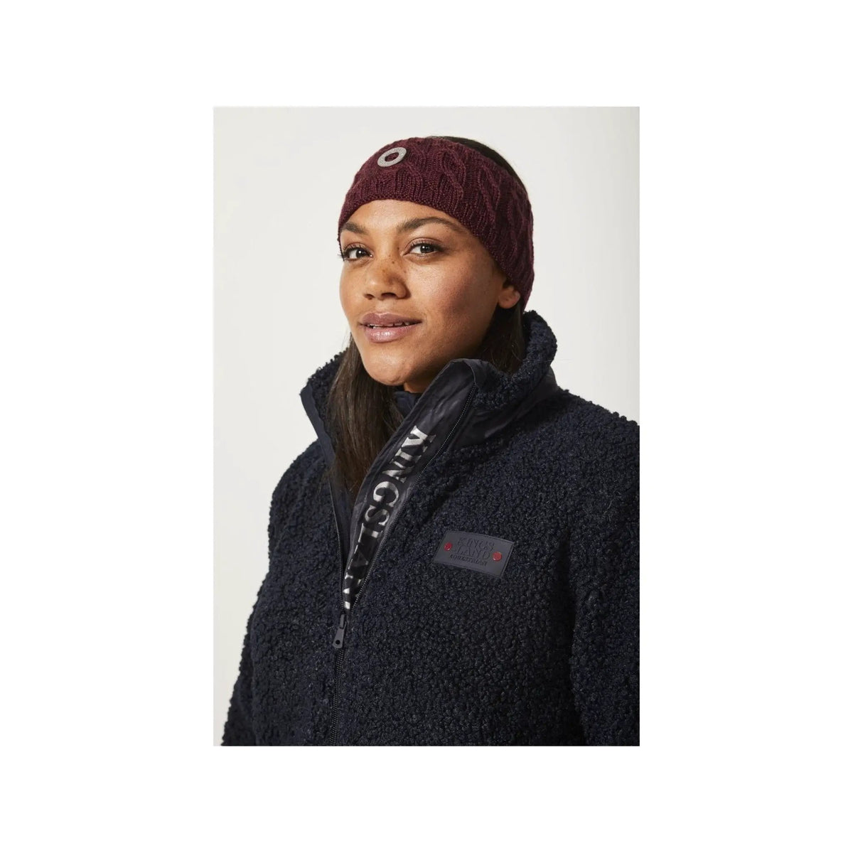 Kingsland KLserah Strickstirnband Damen, red port royal - IQ Horse