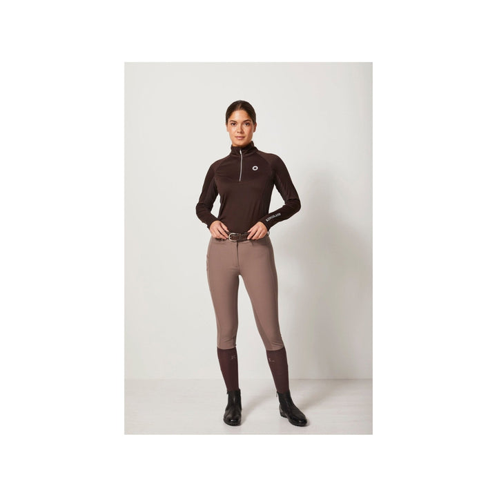 Kingsland Trainingsshirt Damen KLstarla HW22, langarm, brown black coffee - IQ Horse