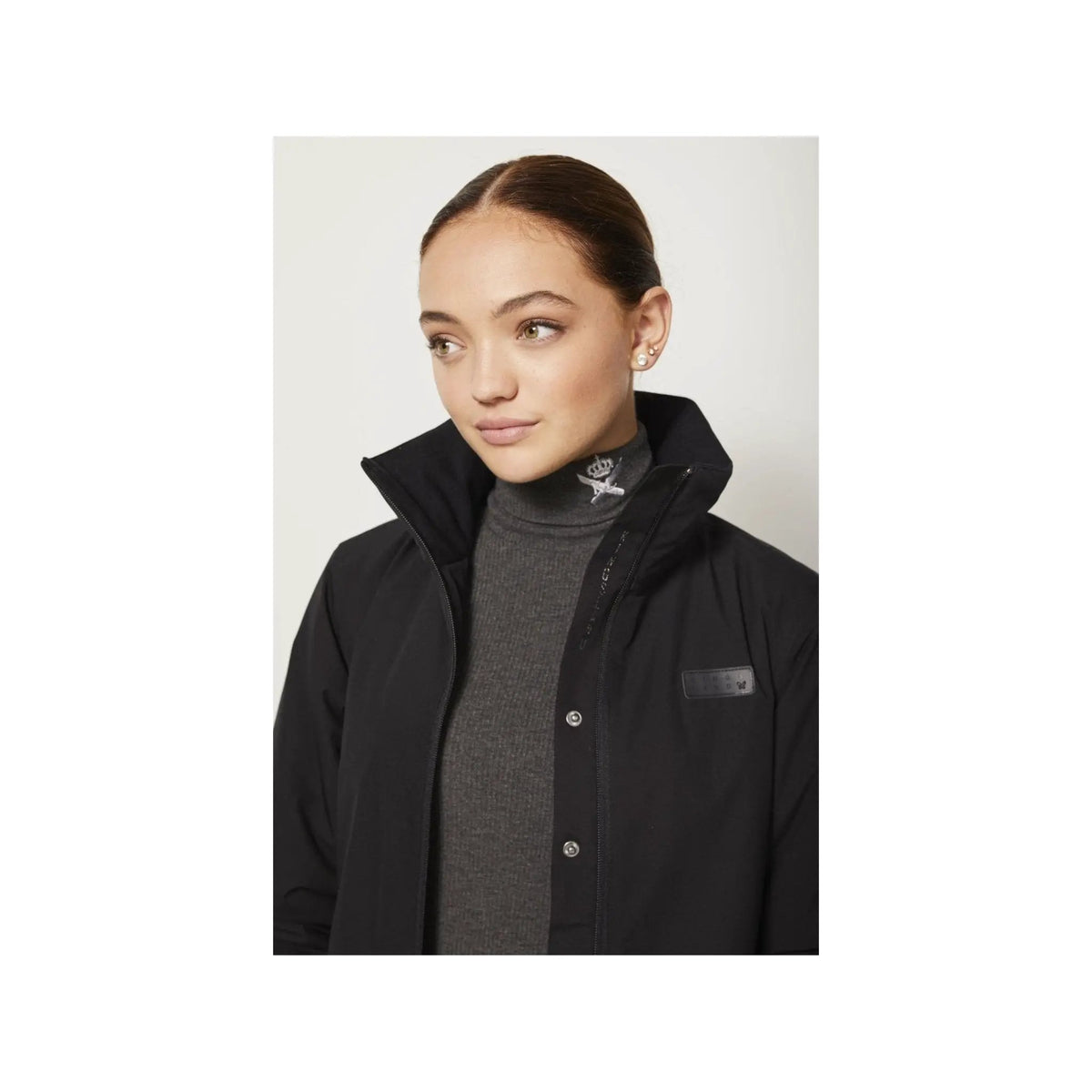 Kingsland KLacela Rollkragensweatshirt Damen, Dark Grey - IQ Horse