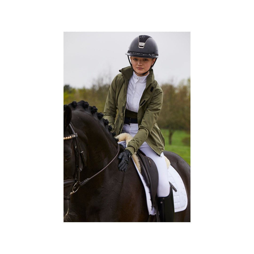 Kingsland KLwinnie Hightech-Regenjacke für Damen, FS2022, Olivgrün - IQ Horse