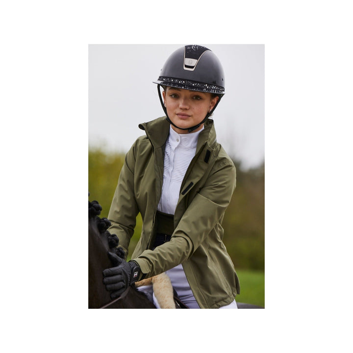 Kingsland KLwinnie Hightech-Regenjacke für Damen, FS2022, Olivgrün - IQ Horse