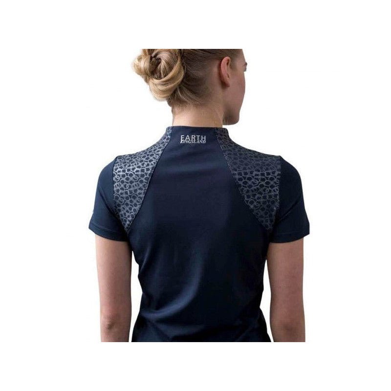 Kingsland KLova recyceltes Trainingsshirt 1/2 Zipper Damen, FS2022, Navy - IQ Horse