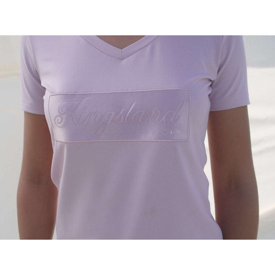 Kingsland KLluna T-Shirt Damen Satin Print, Lilac - IQ Horse