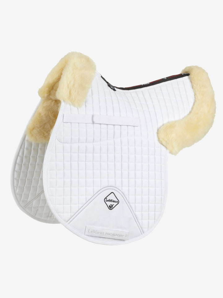 Sattelpad Merino Half Lined GP – Numnah weiß