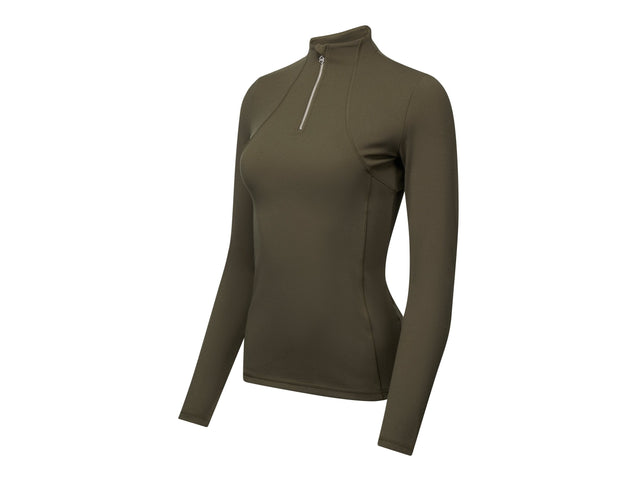 LeMieux Damen Baselayer zipped Neck, Oak - IQ Horse