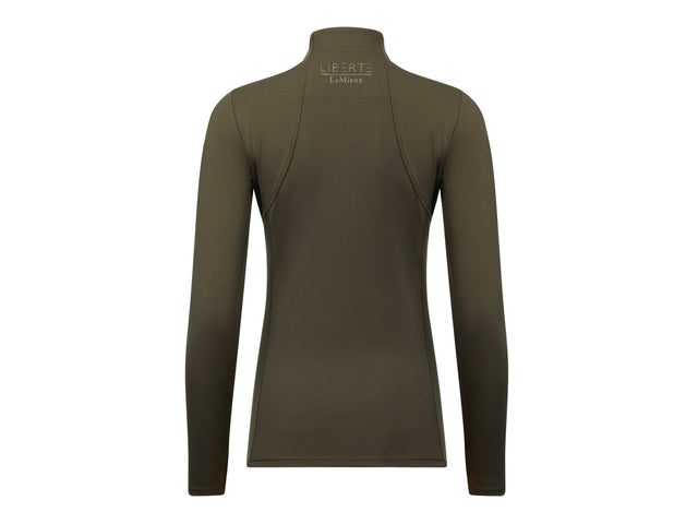 LeMieux Damen Baselayer zipped Neck, Oak - IQ Horse