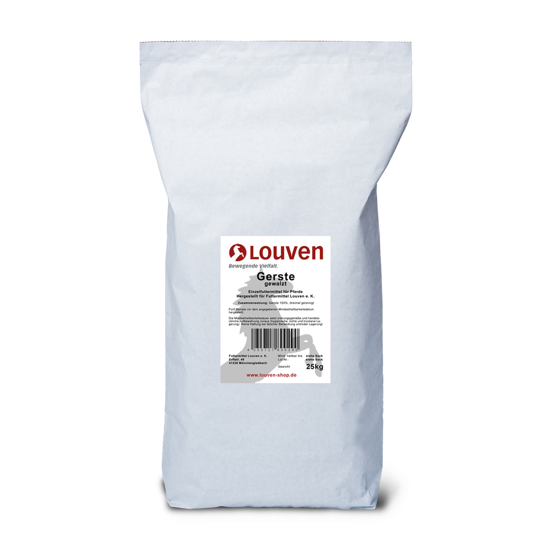Einzelfutter Gerste – gewalzt, 25 kg