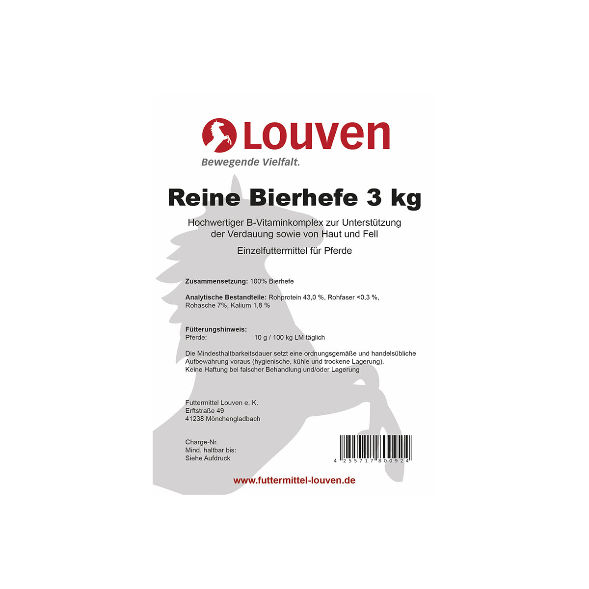 Einzelfutter Reine Bierhefe – 3 kg