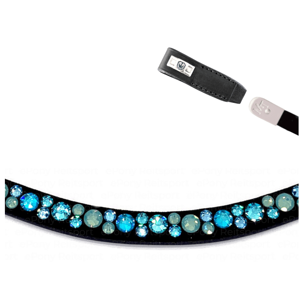 Magic Tack Stirnband Bling Swing caribbean, mixed - IQ Horse