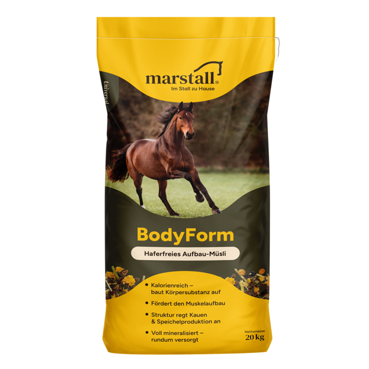 Müsli BodyForm – stärkereduziert, 20 kg