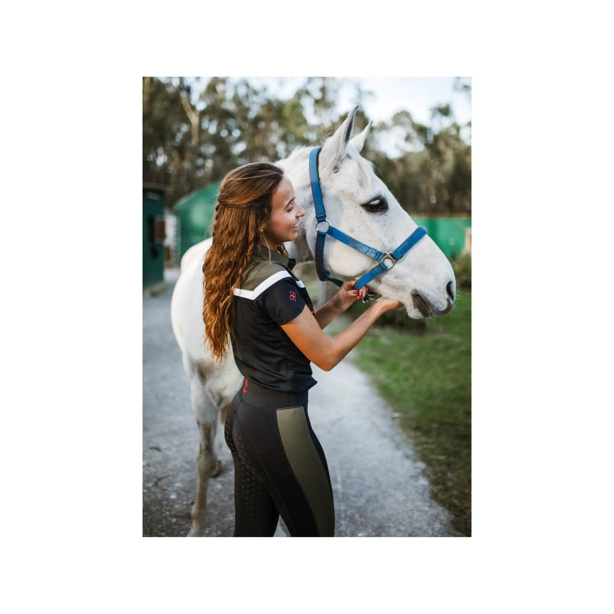 Kingsland Earth KLjenna recycelte Full - Grip Hose Damen, Navy - IQ Horse