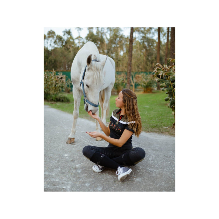 Kingsland Earth KLjenna recycelte Full-Grip Hose Damen, Navy - IQ Horse