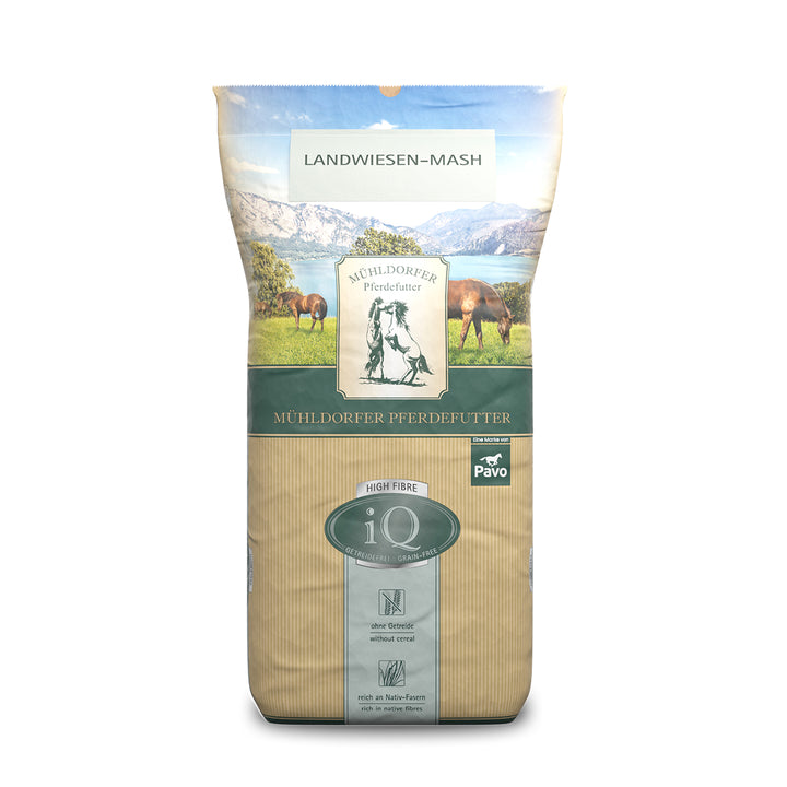 iQ Landwiesen-Mash – getreidefrei, 12,5 kg