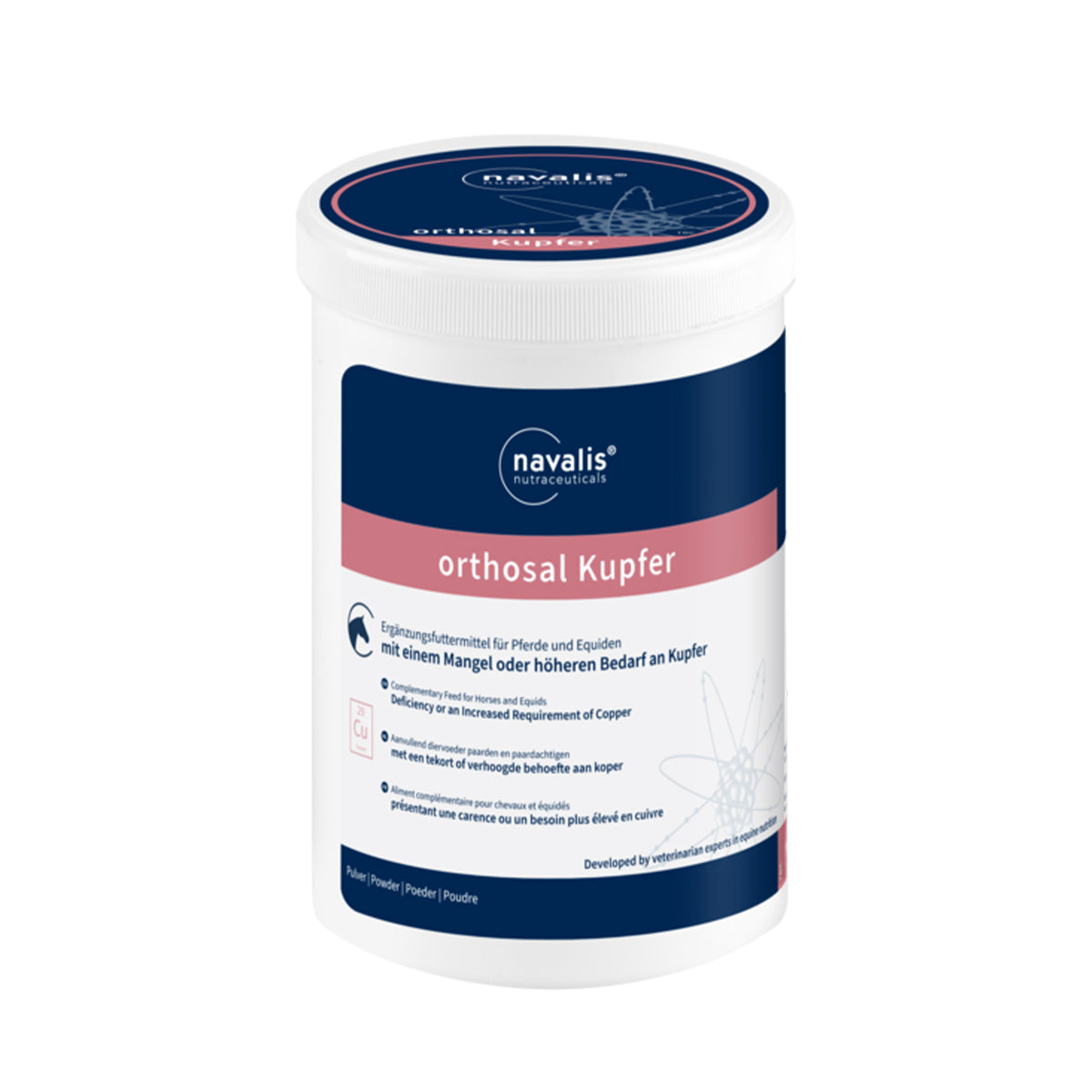 Ergänzungsfutter orthosal Kupfer horse – Kupferchelat, 1 kg
