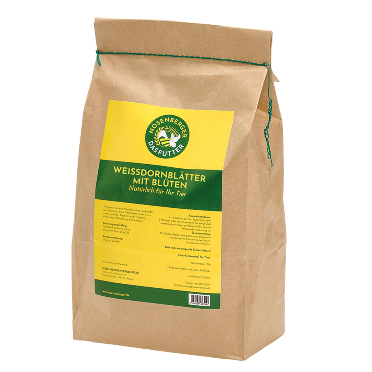 Kräuter Weißdornblätter – mit Blüten, 1 kg