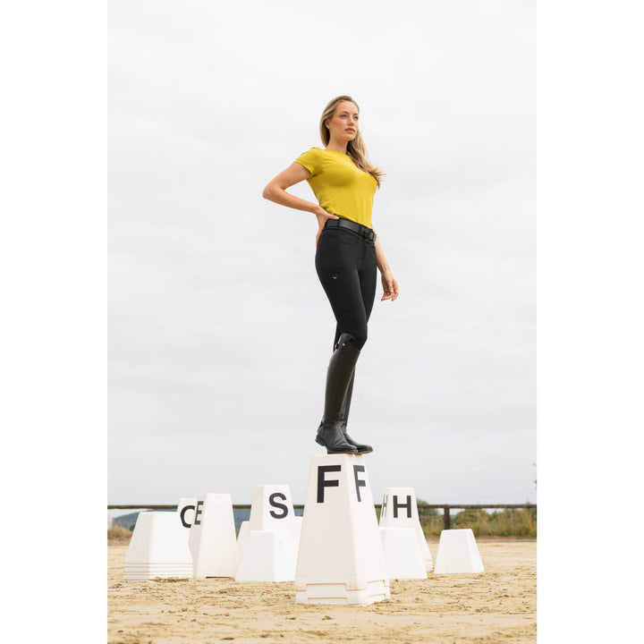 Pikeur ROUNDNECK SHIRT 7213 SELECTION, golden olive - IQ Horse