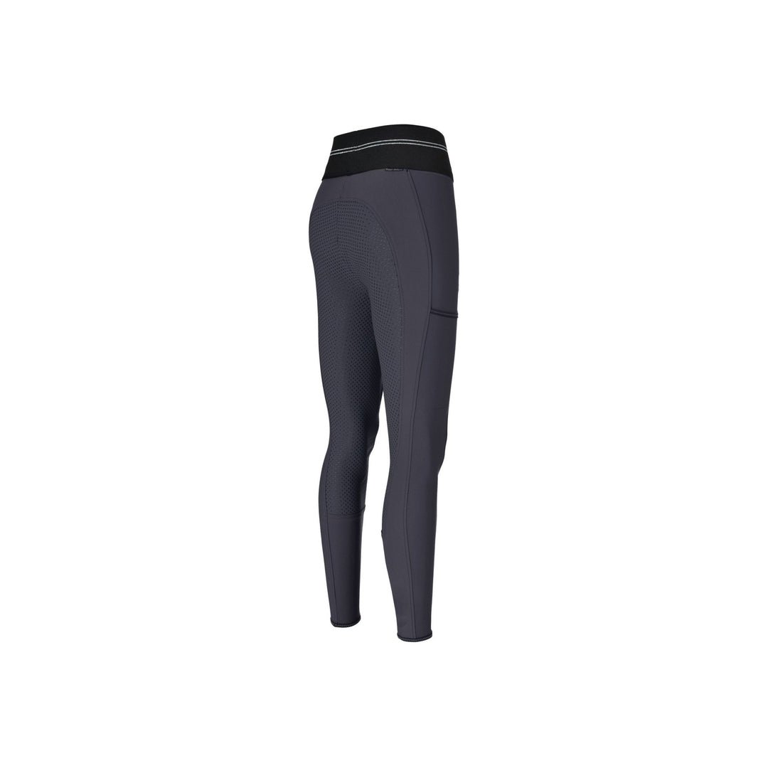 PIKEUR Reithose GIA ATHLEISURE Grip Ganzbesatz, Dark Shadow - IQ Horse