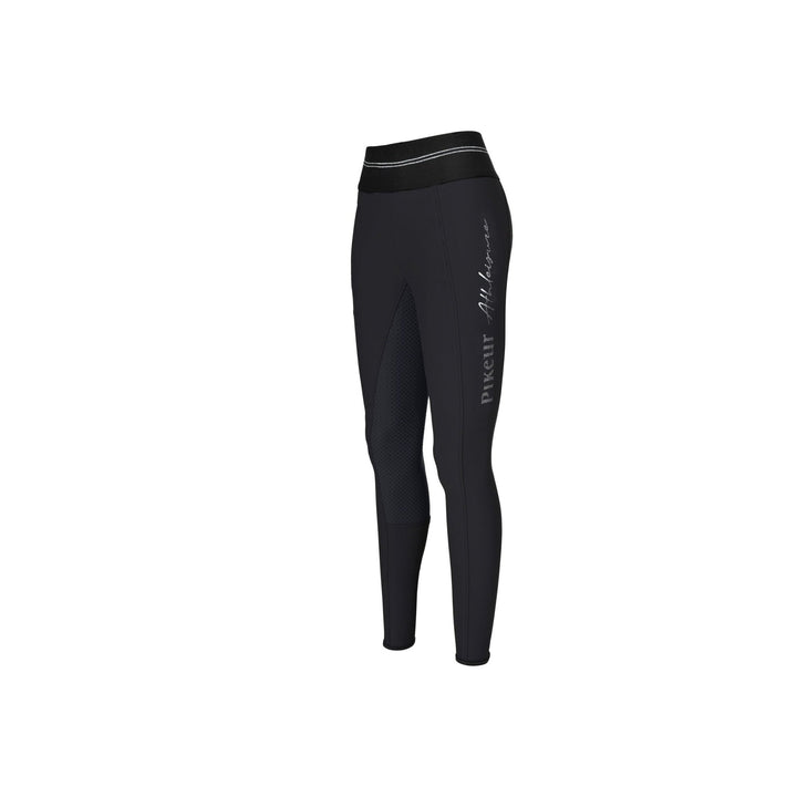 PIKEUR Reithose GIA ATHLEISURE Ganzbesatz Grip, Schwarz - IQ Horse