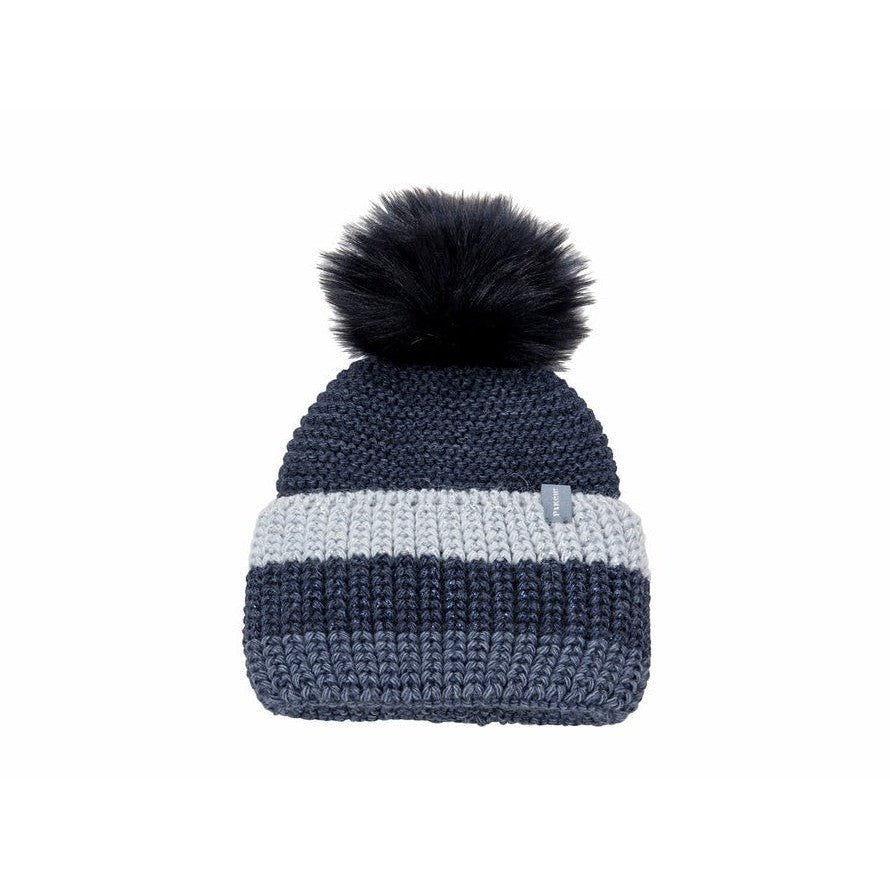 Pikeur MUETZE mit Krempe 3 farbig navy/dove blue/raingrey - IQ Horse
