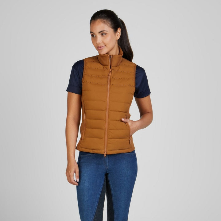 PIKEUR HYBRID VEST 7003 SPORTS 2025, Golden Caramel - IQ Horse