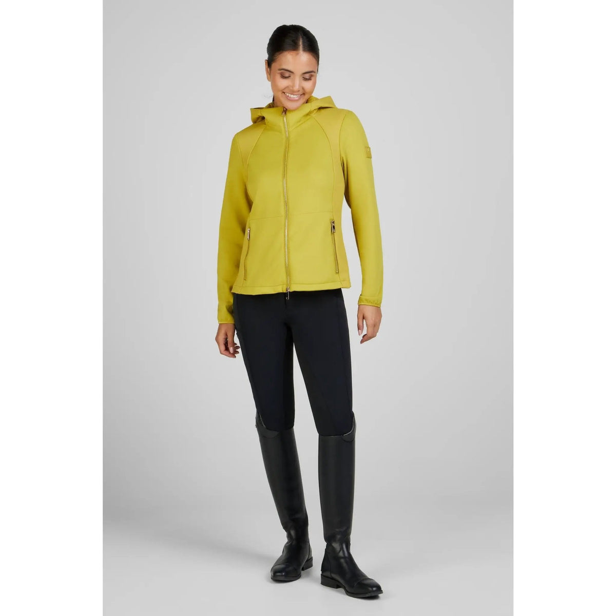 Pikeur TECHJERSEY JACKE 7045 SELECTION 2025, golden olive - IQ Horse