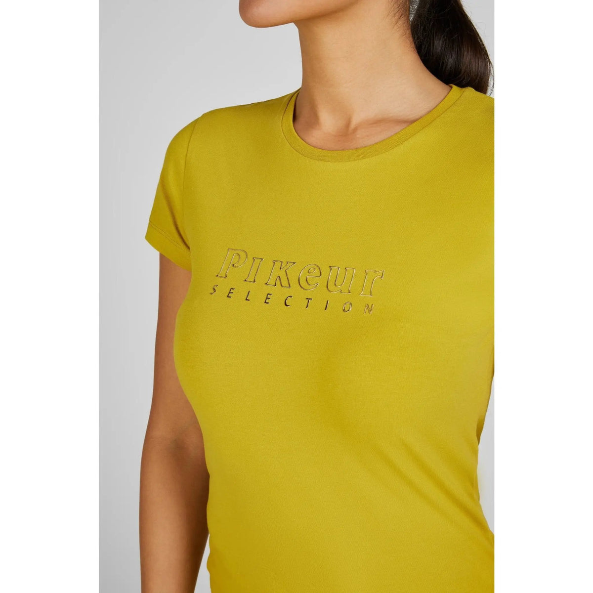 Pikeur ROUNDNECK SHIRT 7213 SELECTION 2025, golden olive - IQ Horse