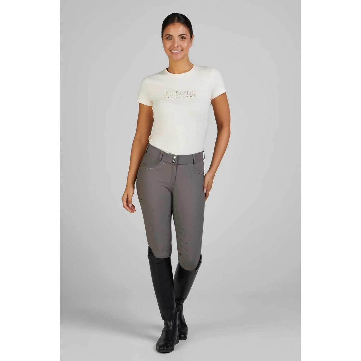 Pikeur ROUNDNECK SHIRT 7213 SELECTION 2025, soft rose - IQ Horse