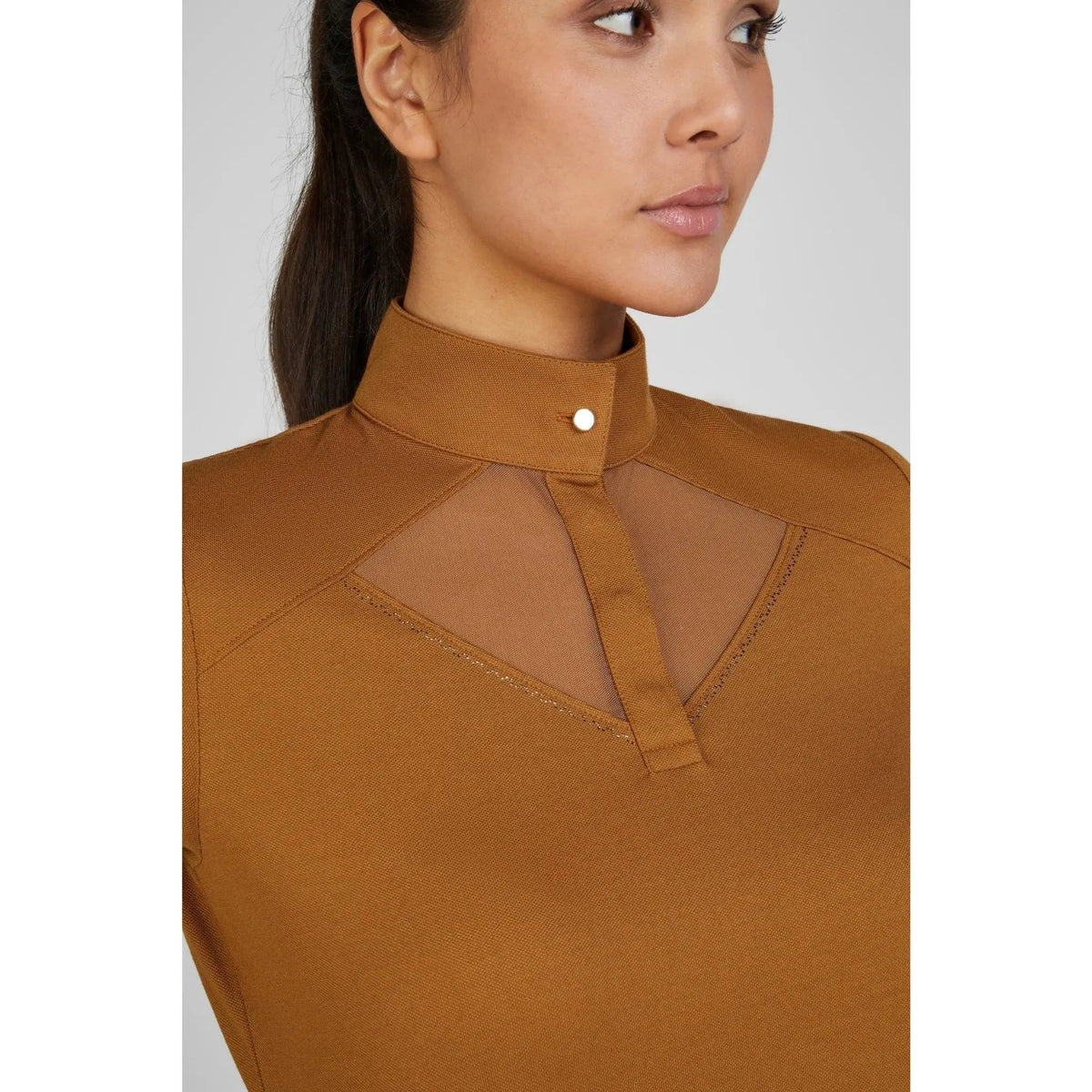 Pikeur PIQUE SHIRT 7230 SPORTS 2025, golden caramel - IQ Horse