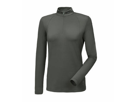 Pikeur SAREEN Damen Funktions - Zipshirt, blackolive - IQ Horse