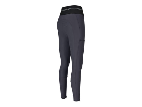 PIKEUR Reithose GIA ATHLEISURE Grip, Ganzbesatz, Dark shadow - IQ Horse