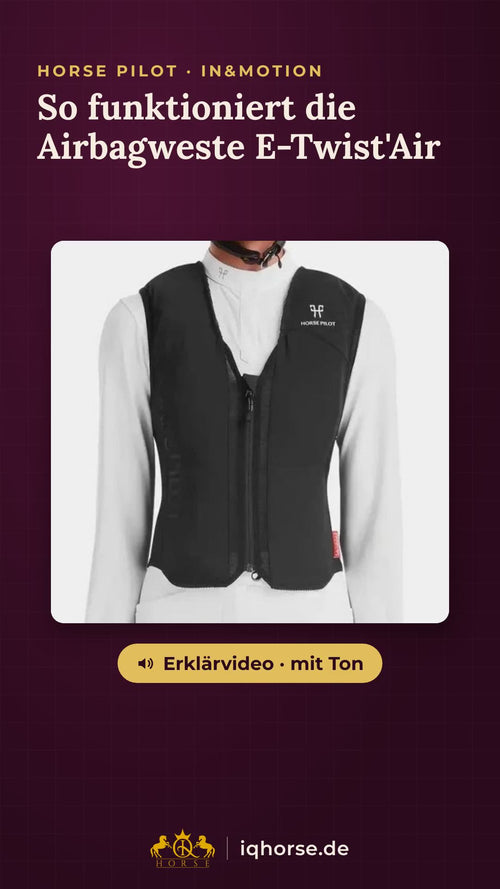 Erklärvideo Horse Pilot E-Twist'Air: Funktion der kabellosen Airbag-Weste