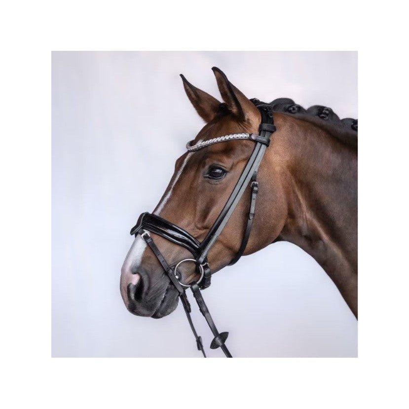 Bridlery anatomische Trense Velvet, schwedisch - IQ Horse