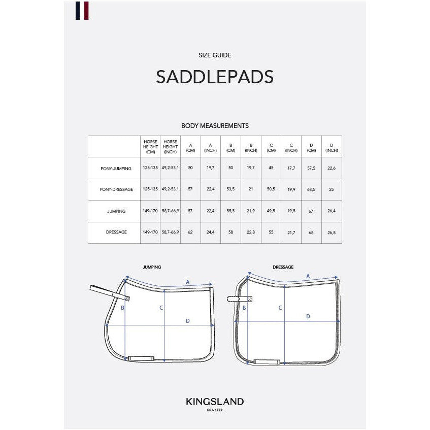 Kingsland KLLucca Dressur-Schabracke – atmungsaktiv, 3D-Mesh